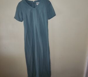 Willi Smith Teal Midi Dress